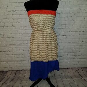 YA LA Artsy Silk Dress, Lg, $75.00